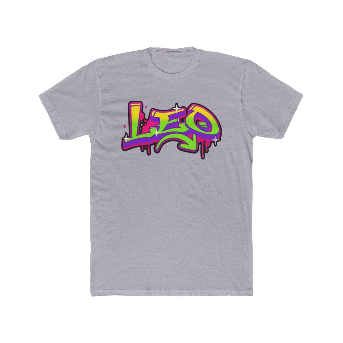 Leo Graffiti Art Vibrant Zodiac Street Vibez T Shirt | Leo Skepi - alternate angle 3, merchandise